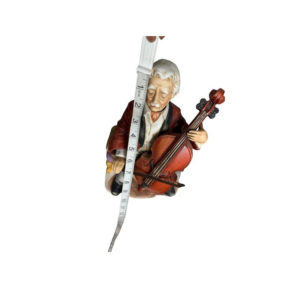 Vintage Seiji Nakane Melody in Motion "The Cellist" Music Box Hand-Painted Works - Picture 7 of 9